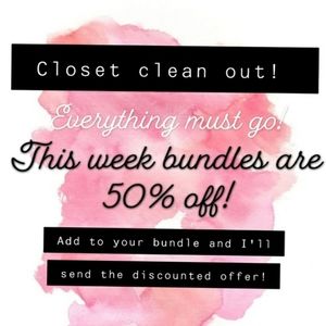 Every bundle of 3 or more gets 50% off